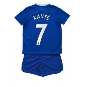 Chelsea Kante #7 babykläder Hemmatröja barn 2022-23 Korta ärmar (+ Korta byxor)